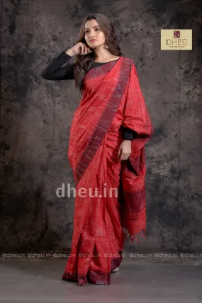 Jharna Khadi – Handloom pure Cotton Saree