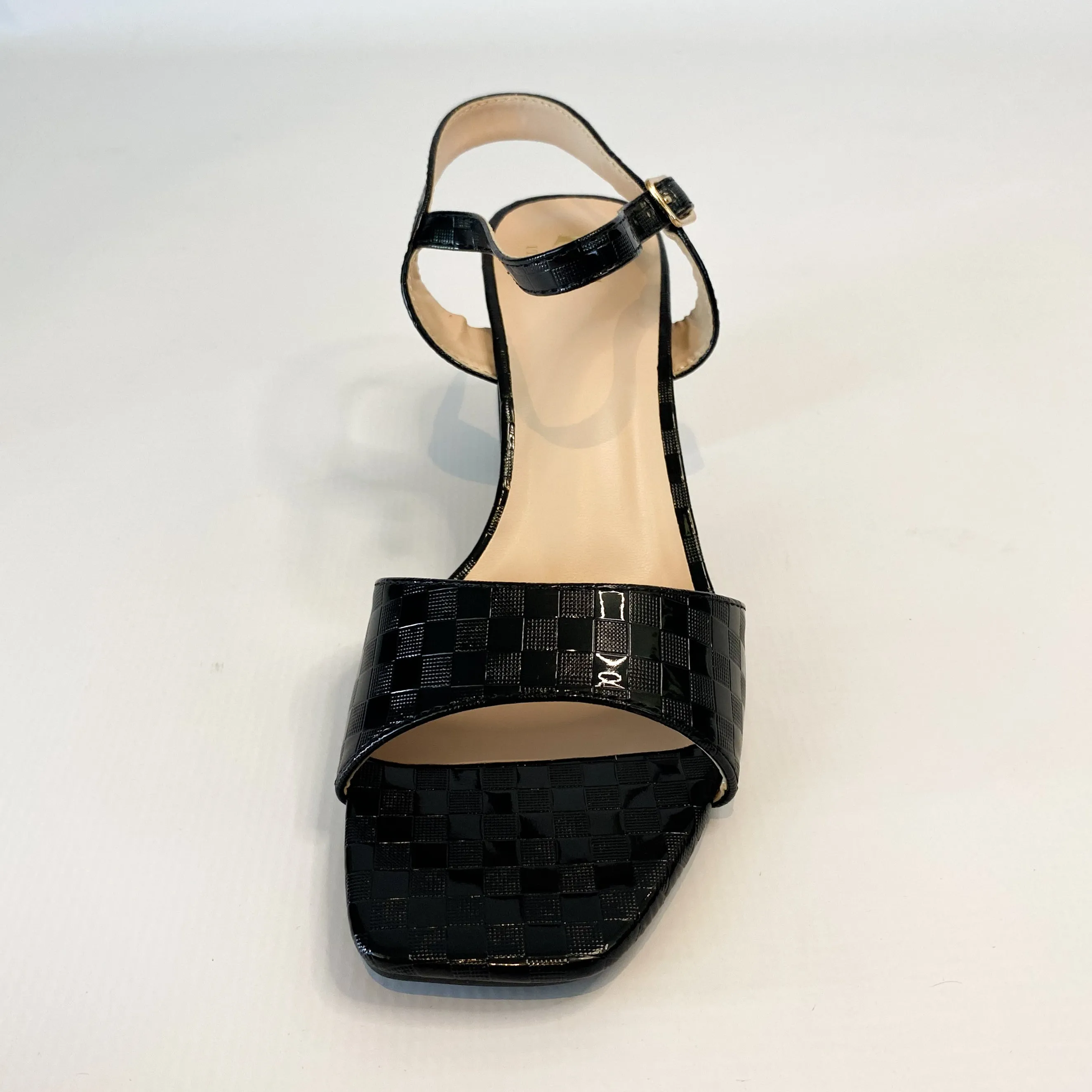 KG black block heel sandal