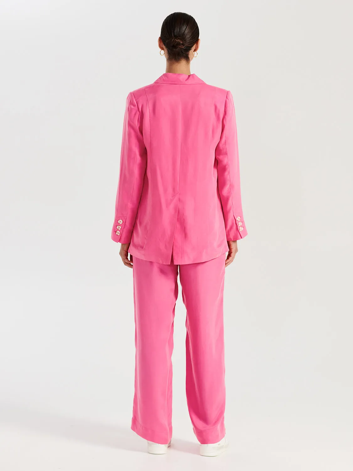 Lillian Cupro Blazer - Carnation