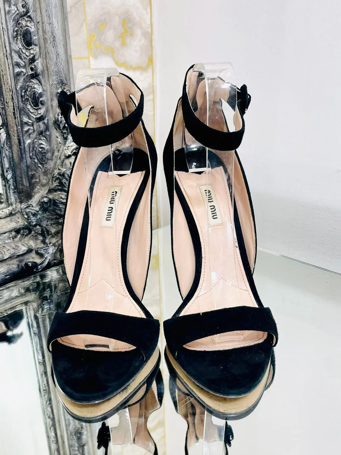 Miu Miu Suede Heels. Size 40