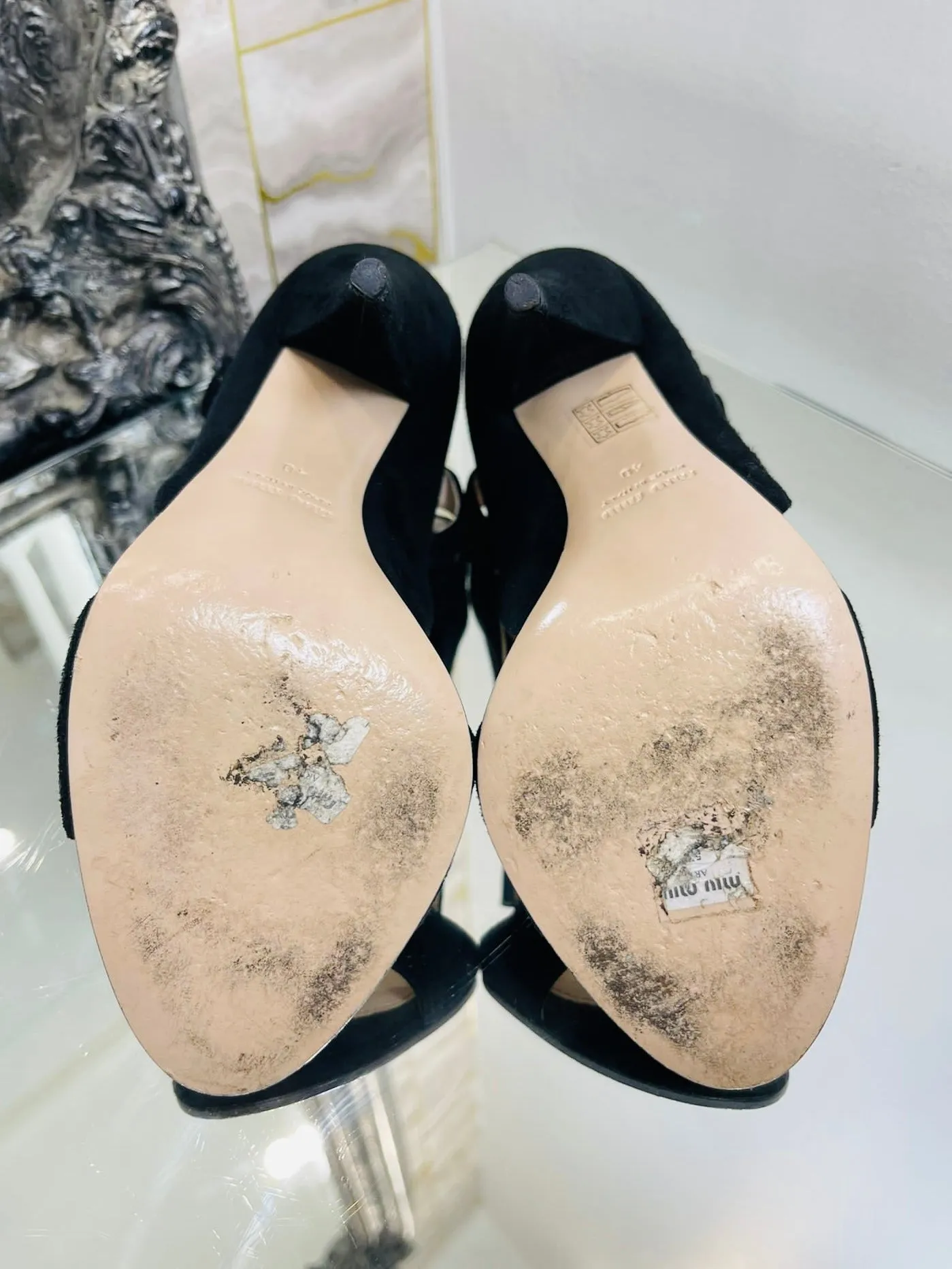 Miu Miu Suede Heels. Size 40