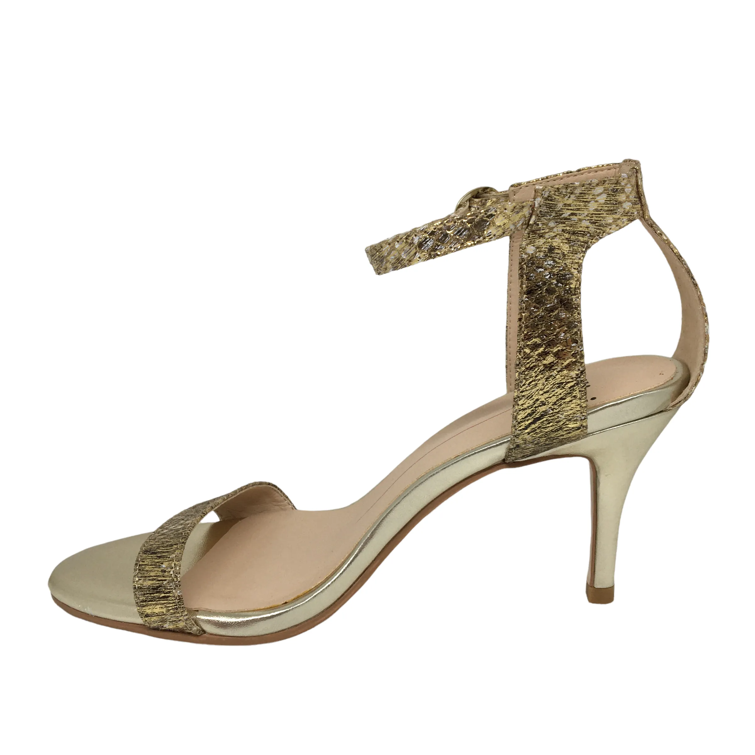 Mollini Camaya Gold Snake Stiletto Heel