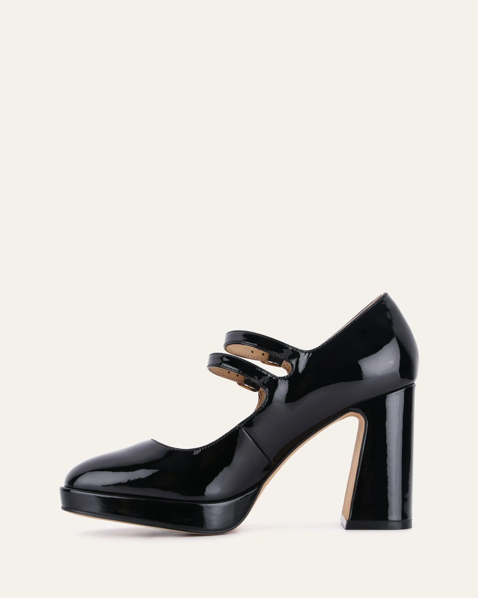 OLIVIA HIGH HEELS BLACK PATENT