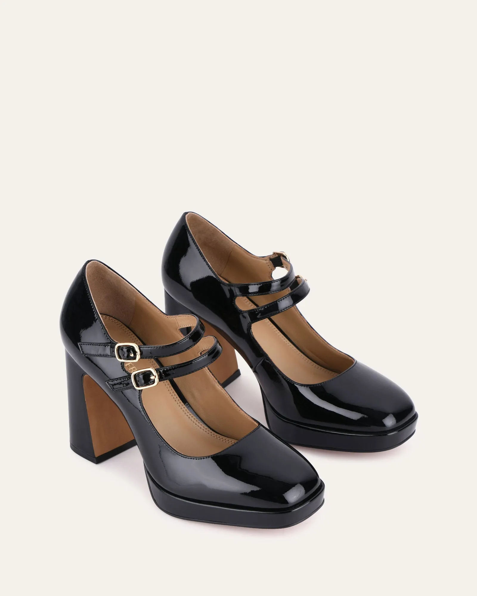 OLIVIA HIGH HEELS BLACK PATENT