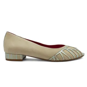 Peruse - Natural/Mint flat shoe