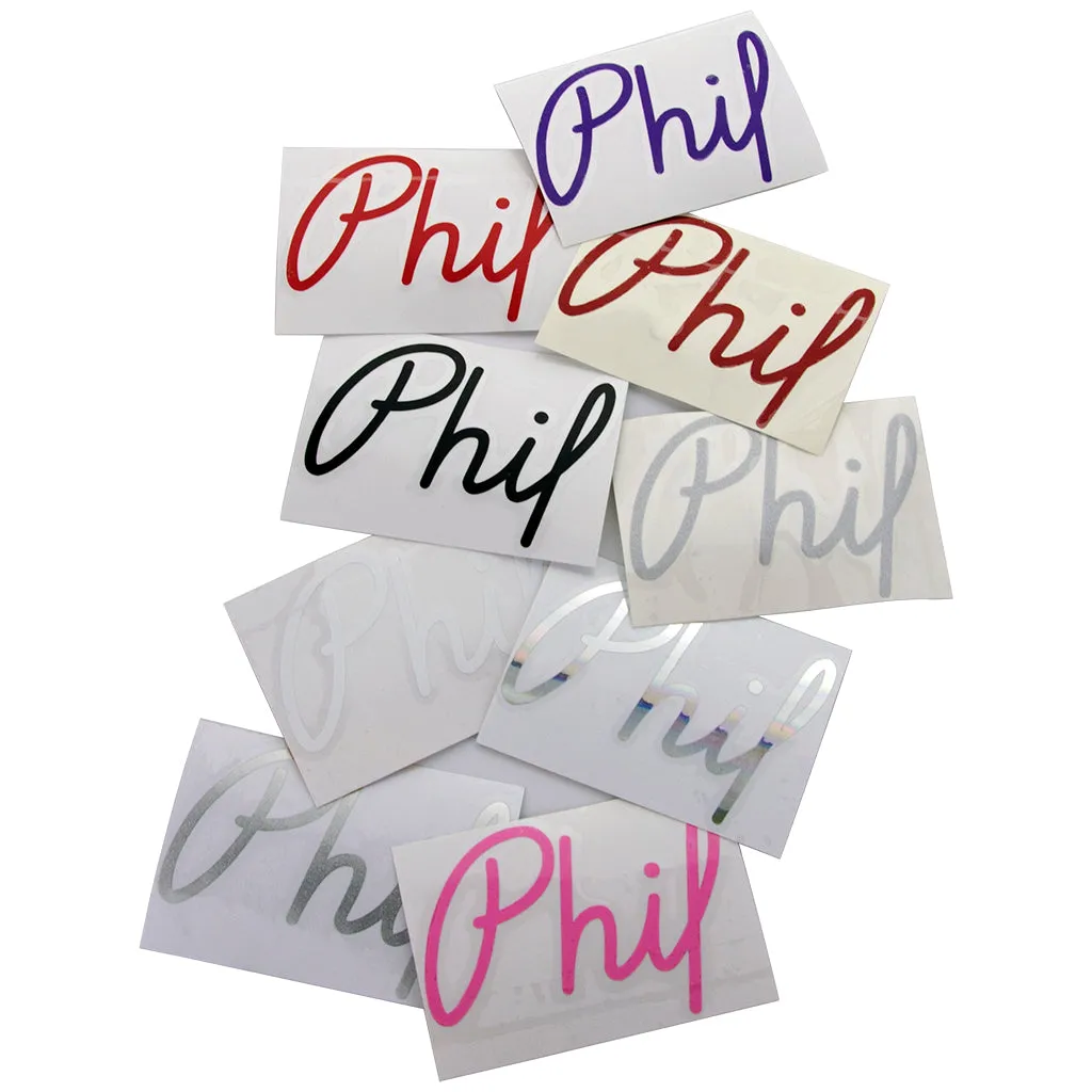 Phil Vinyl Sticker Sets