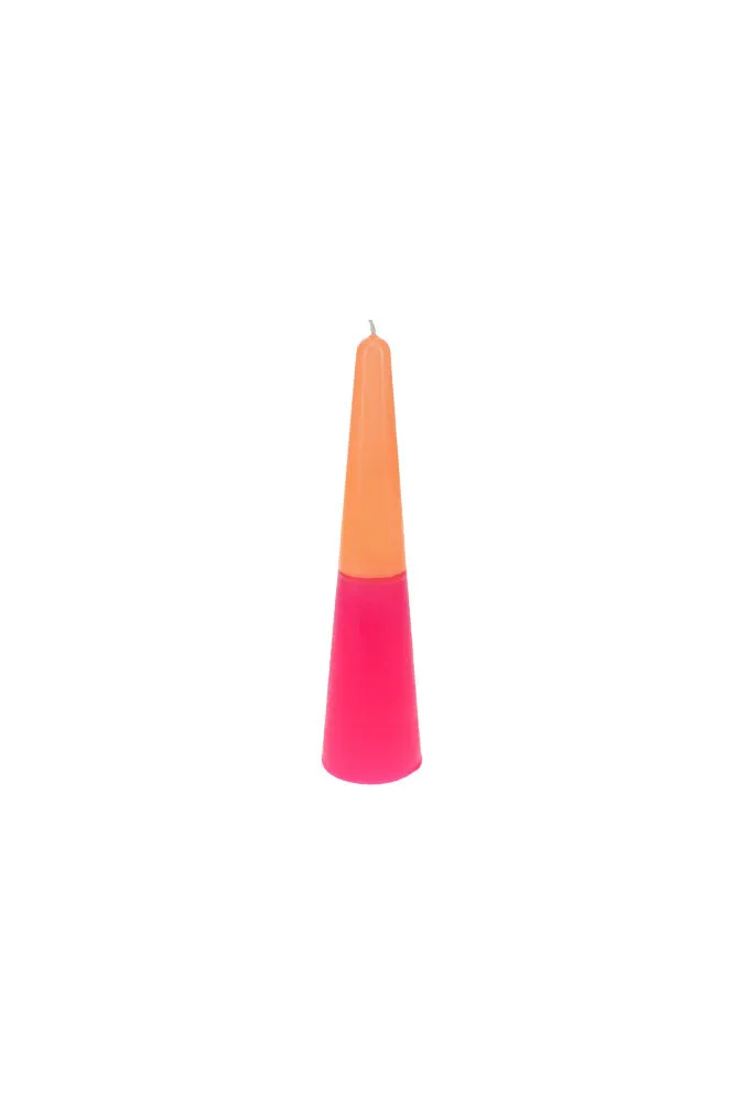 Pink & Orange Cone Shaped Candle - 2 Sizes Available