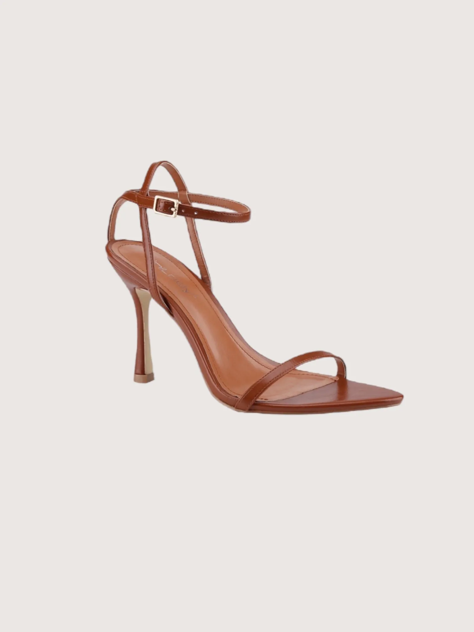 Pointed Toe Heeled Sandal | Brown