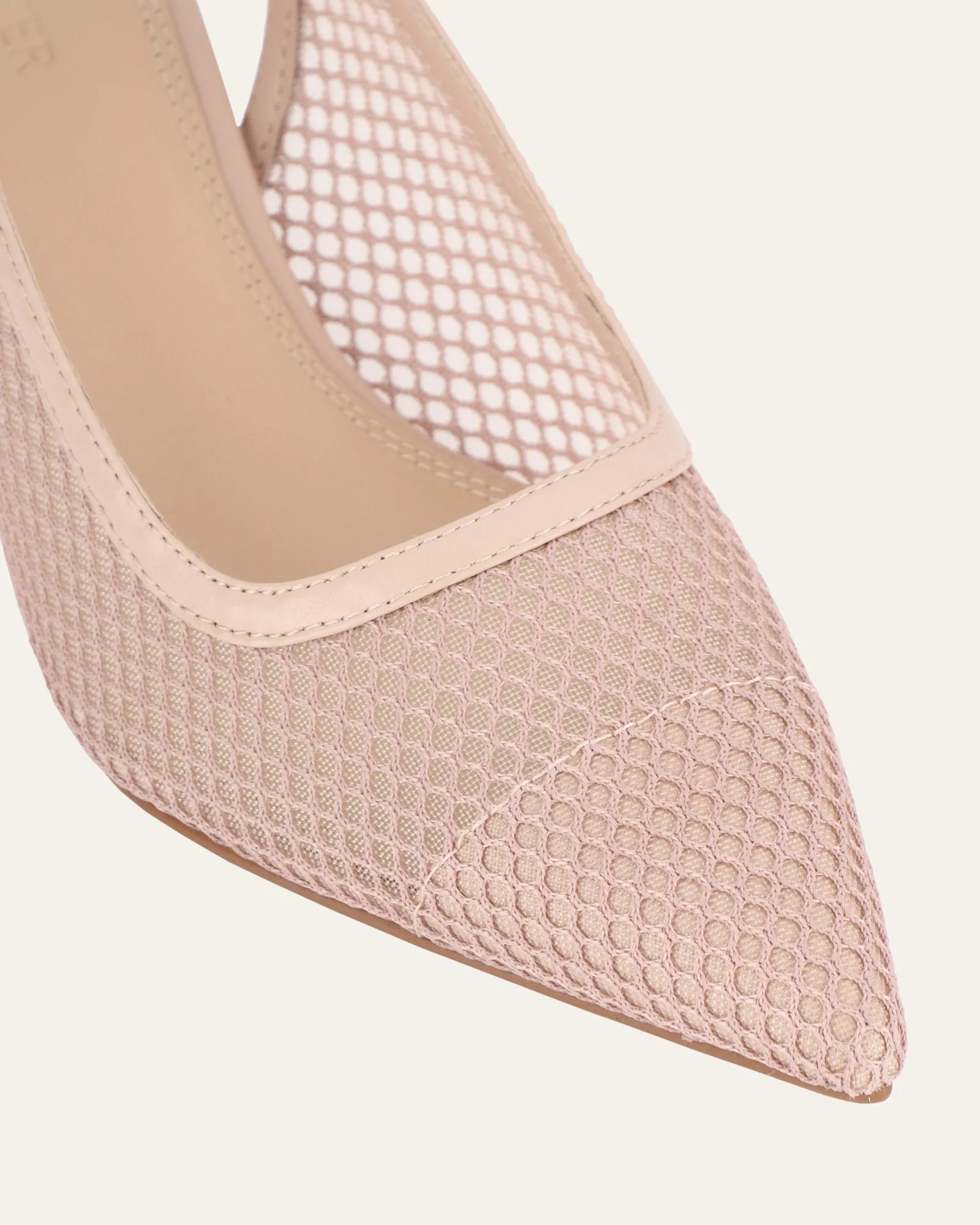 RIVA MID HEELS PINK MESH