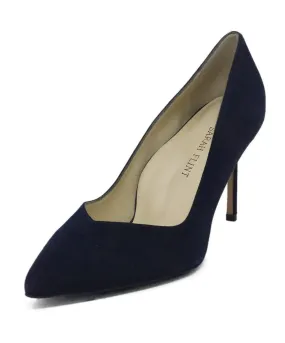 Sarah Flint Navy Suede Heels sz 8