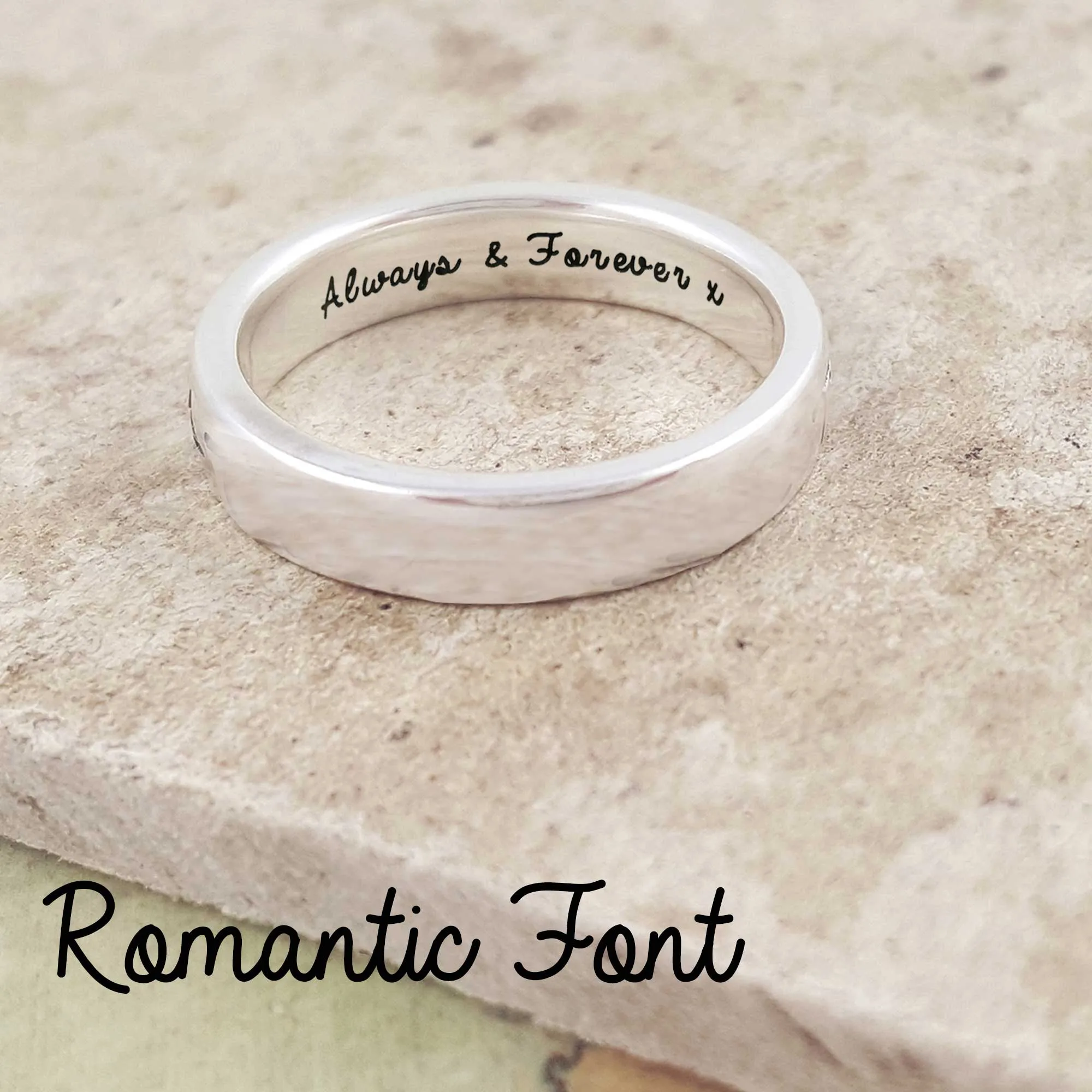 Sweetheart Silver & Gold Charm Ring