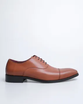 Tomaz HF001A Men's Cap Toe Oxford (Brown)