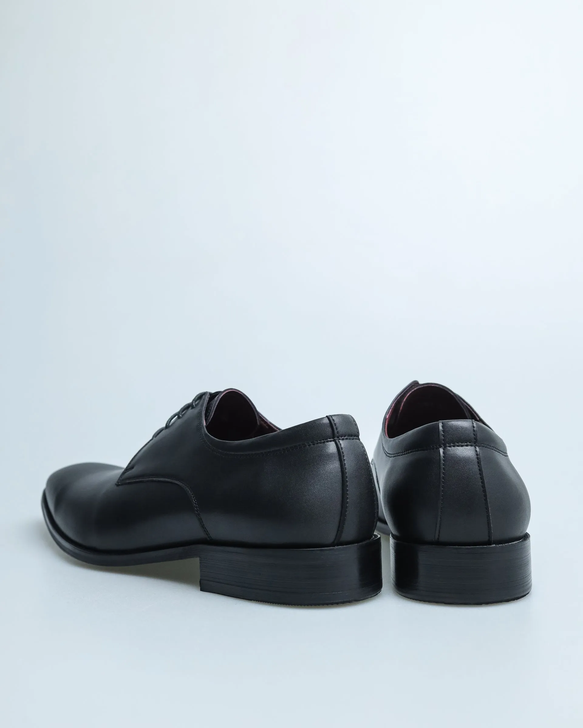 Tomaz HF061 Men's Plain Toe Derby (Black)